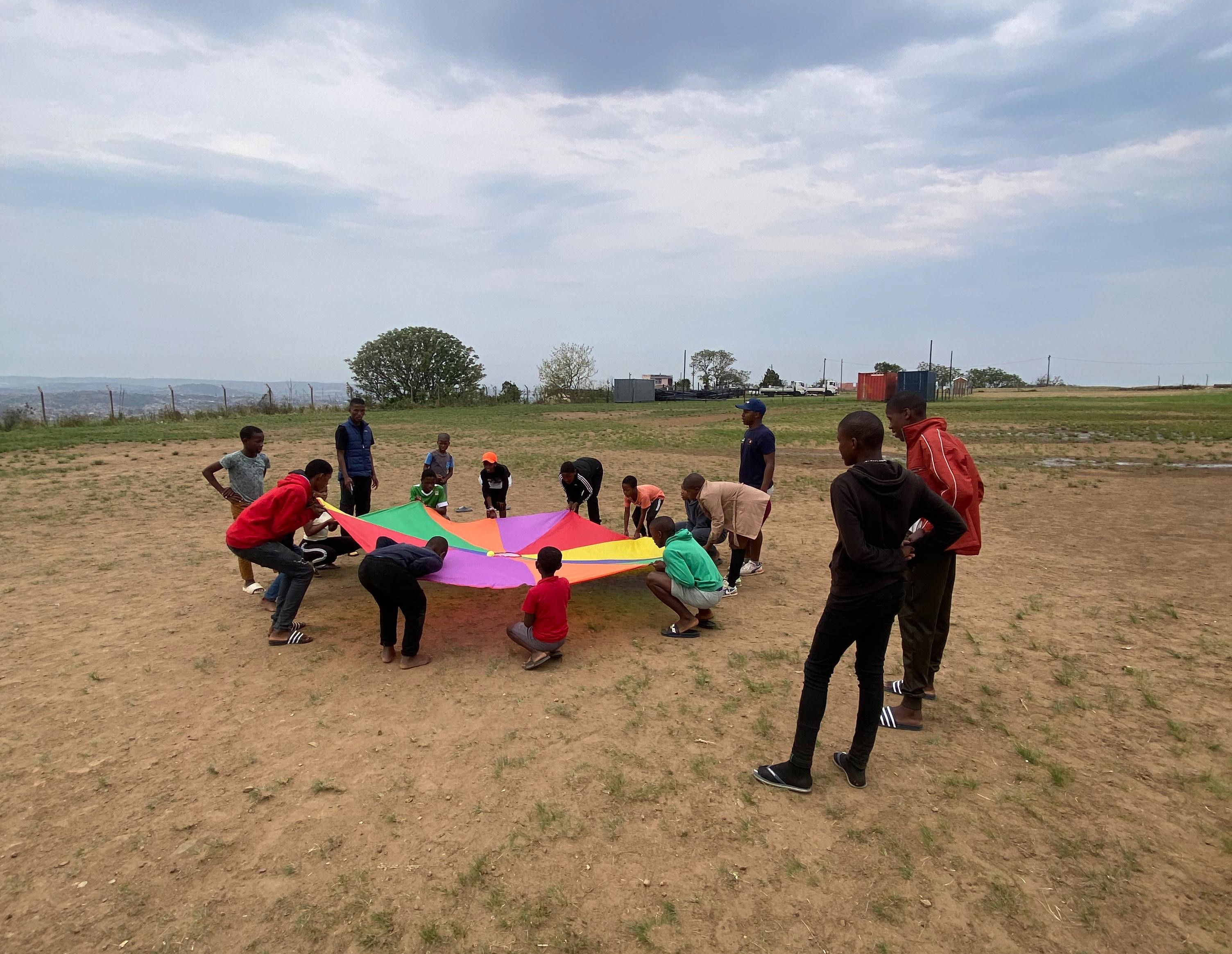 Structured physical education at community play parks Durban South Africa